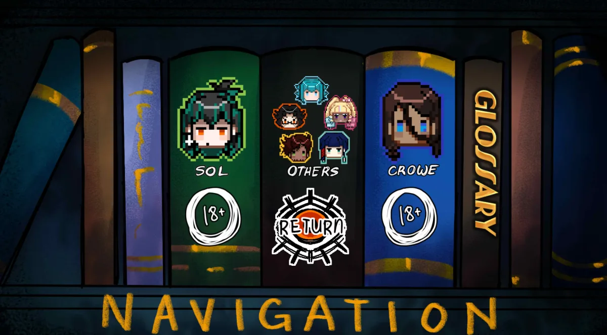 In-game glossary navigation